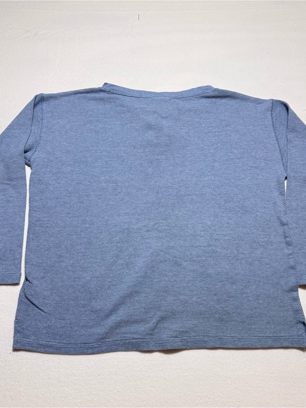 Chaps women Light Blue Knit Pullover with Brown Lace-Up - Picture 2 of 6